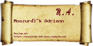 Moszurák Adrienn névjegykártya